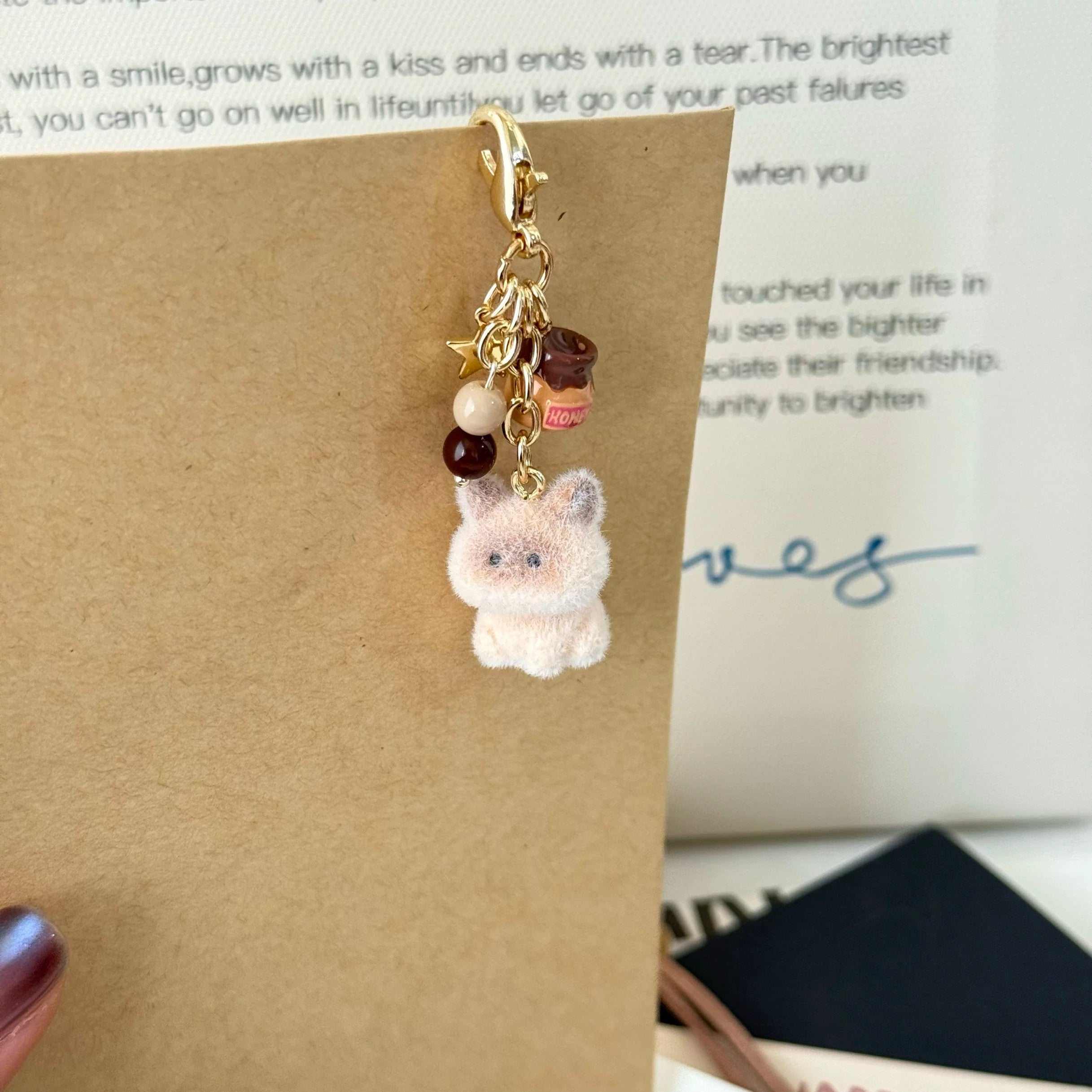 Honey Cat Keychain