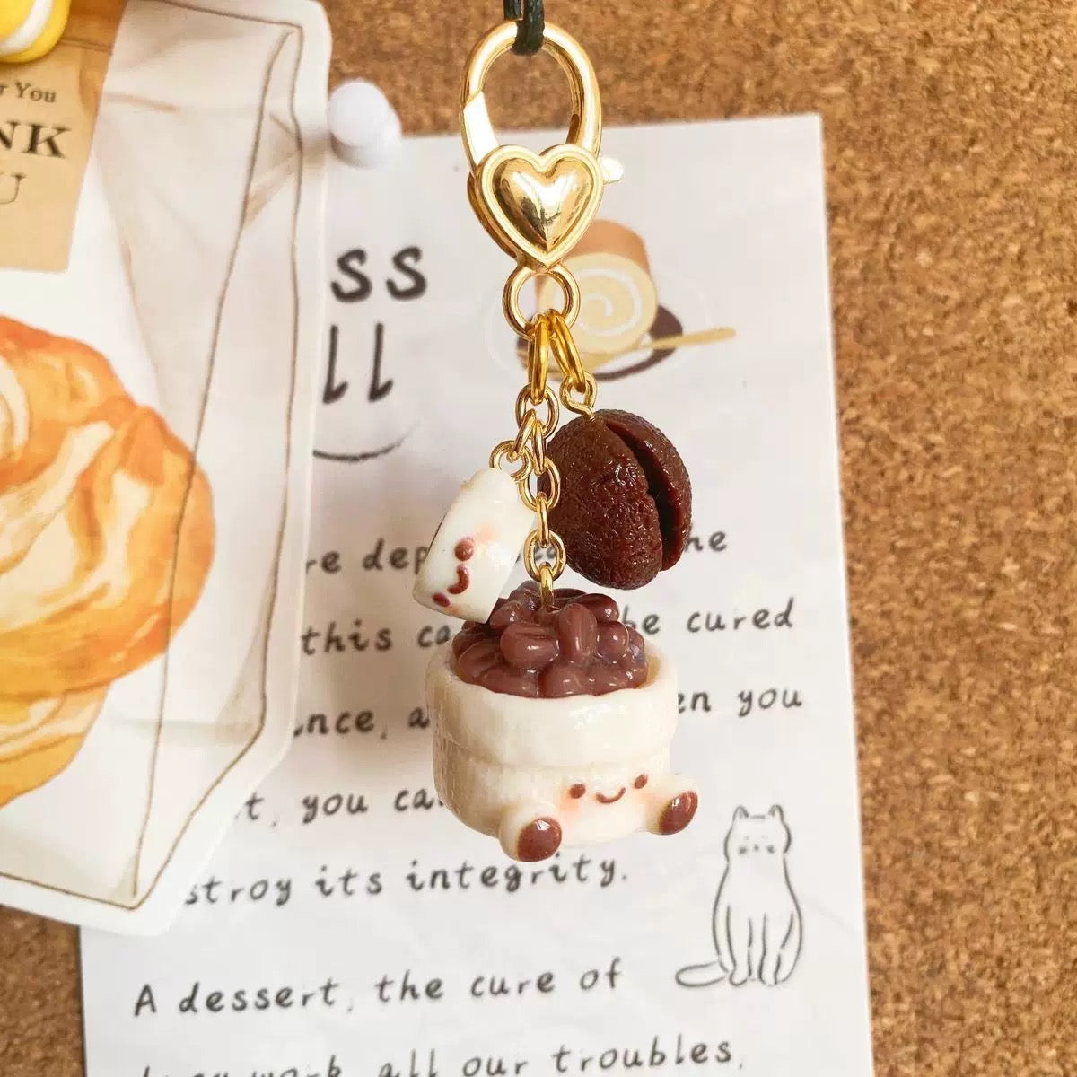 Coffee Bean Keychain
