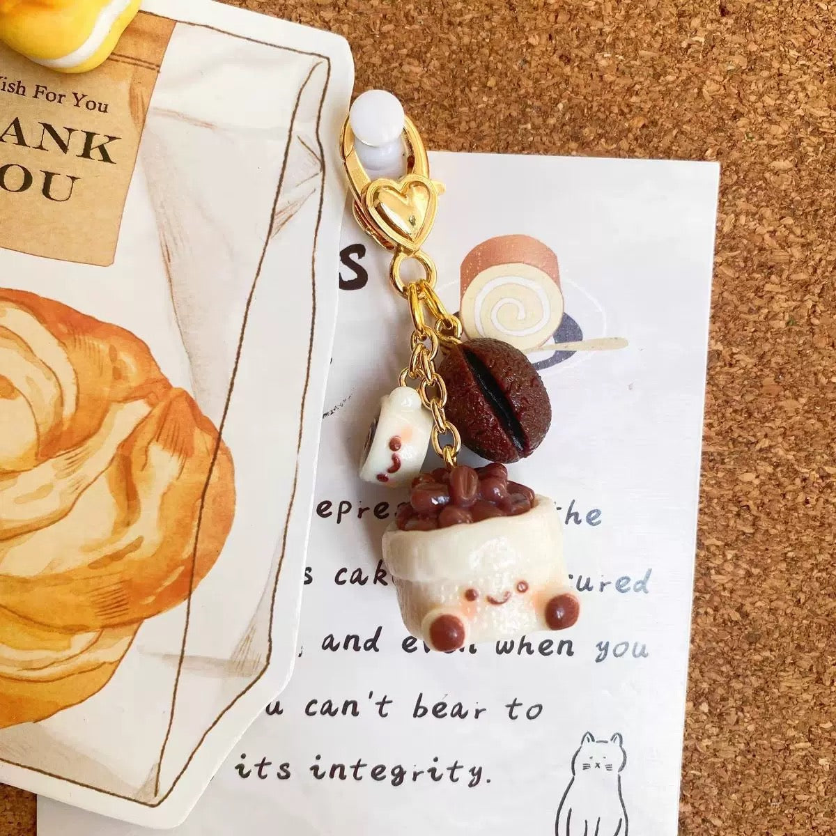 Coffee Bean Keychain