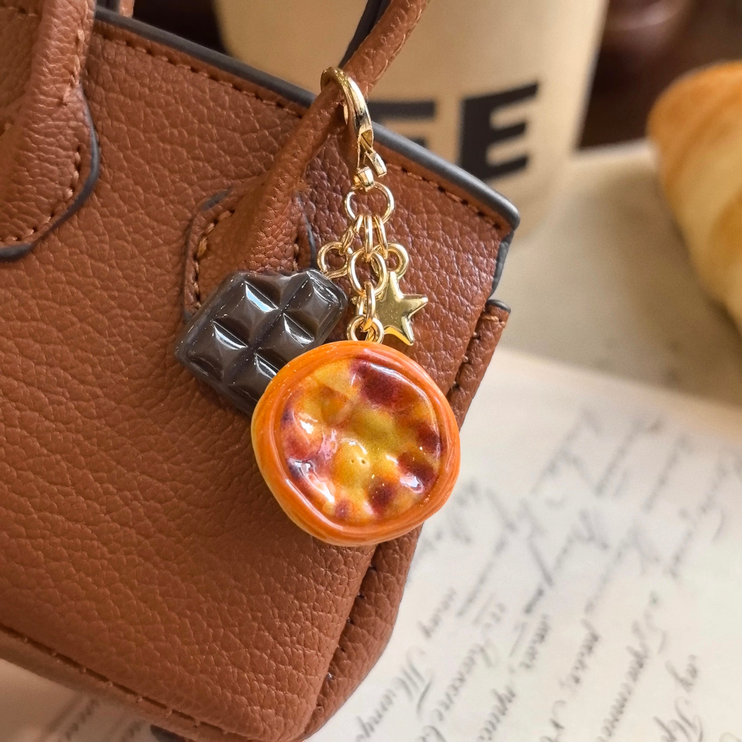 Egg Tart Keychain