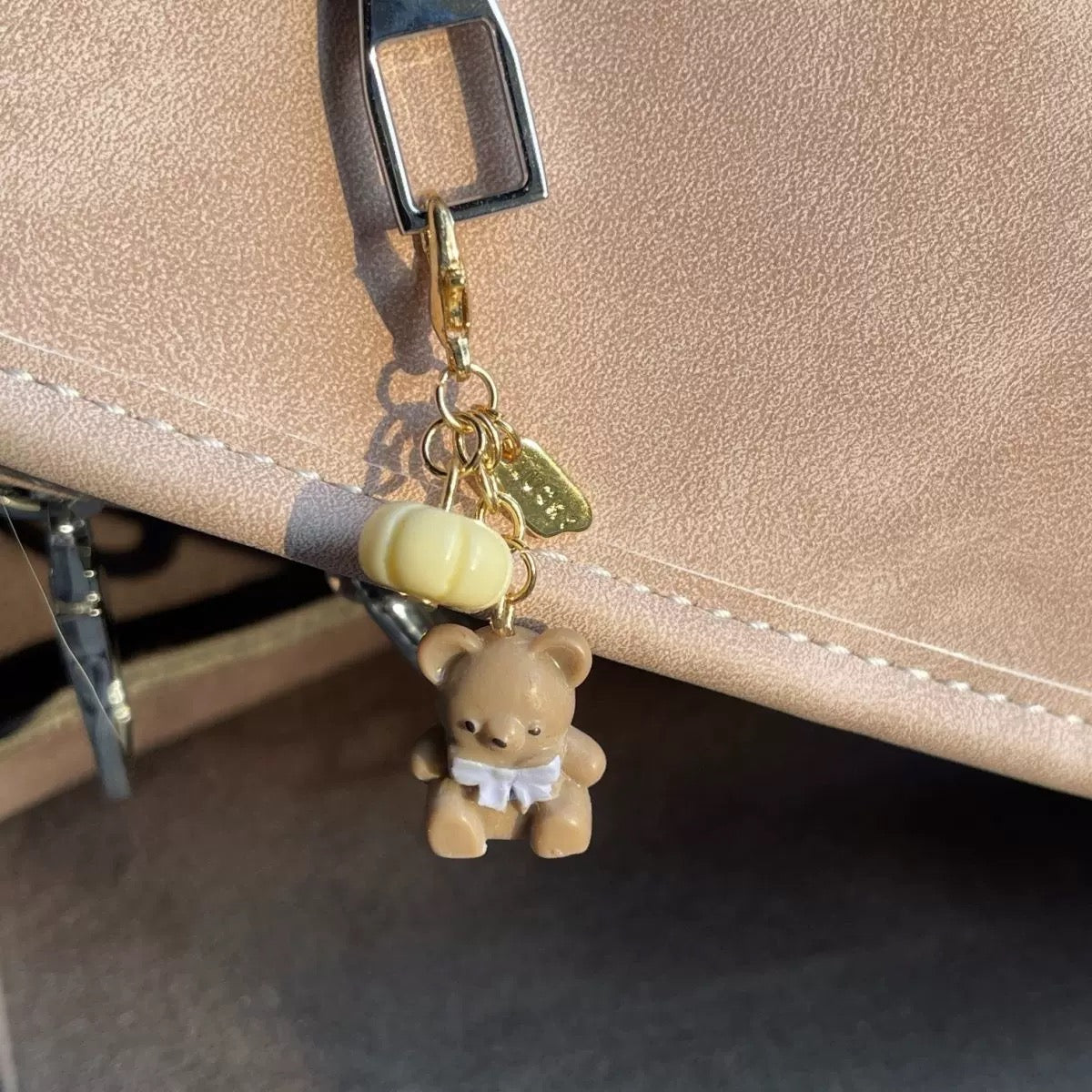 Chocolate Teddy Bear Keychain