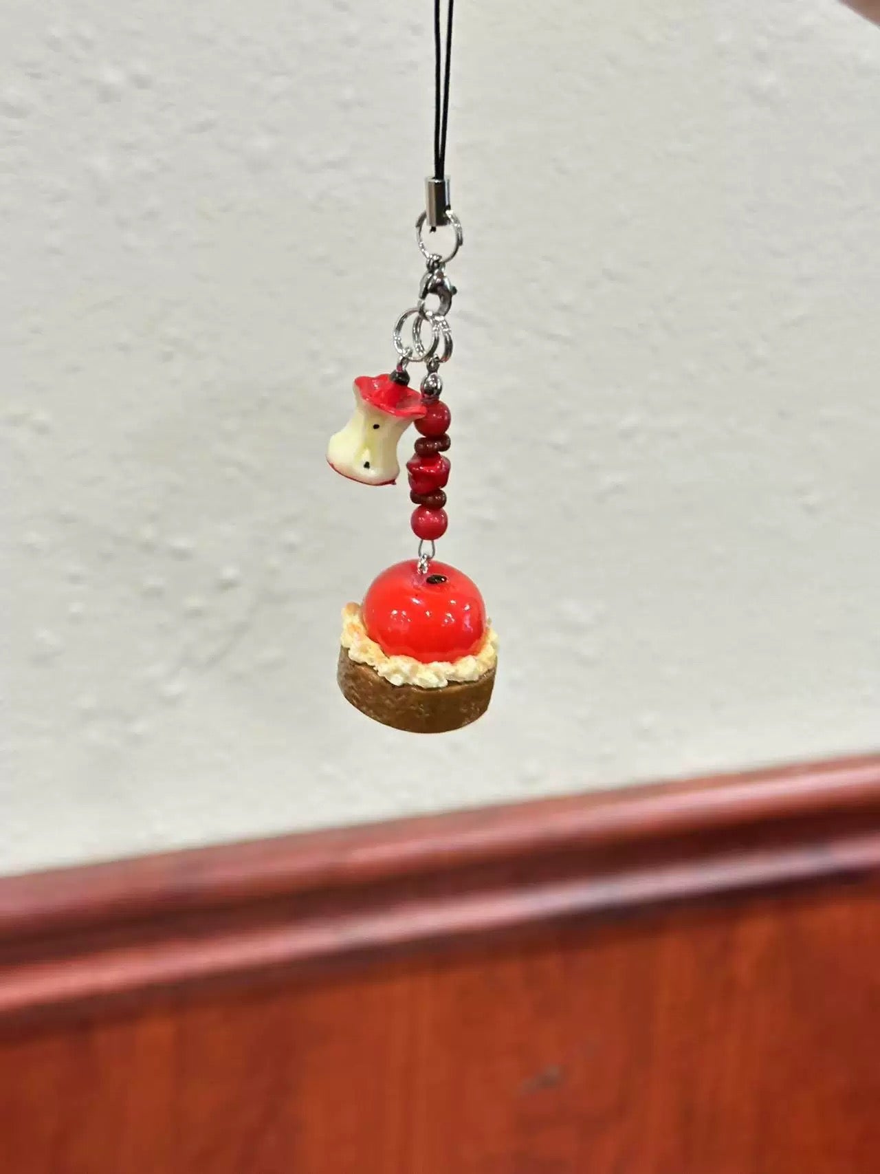 Apple Cake Keychain