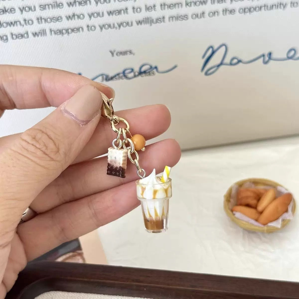 Caramel Sundae Keychain