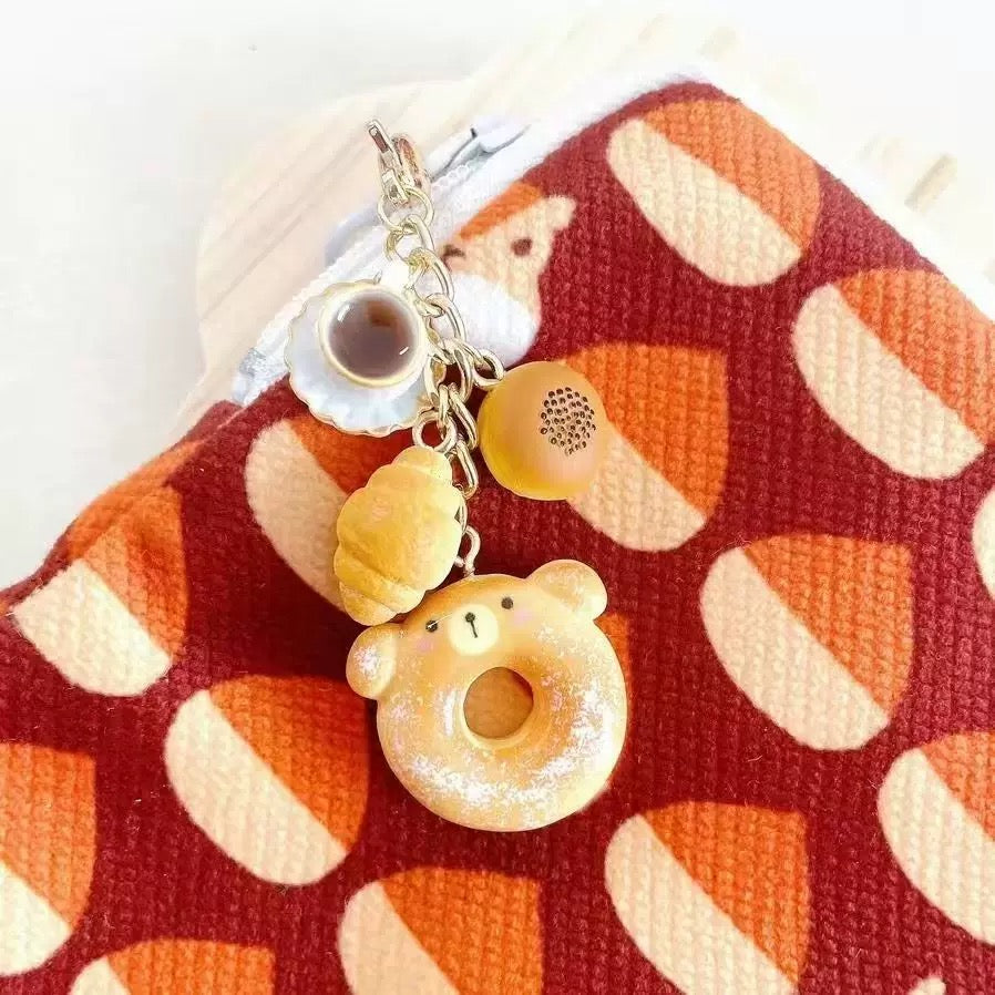 Little Doughnut Bear Keychain
