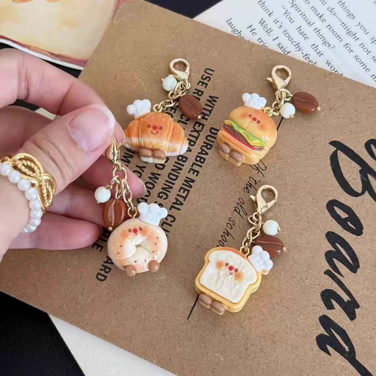 Little Croissant Chef Keychain