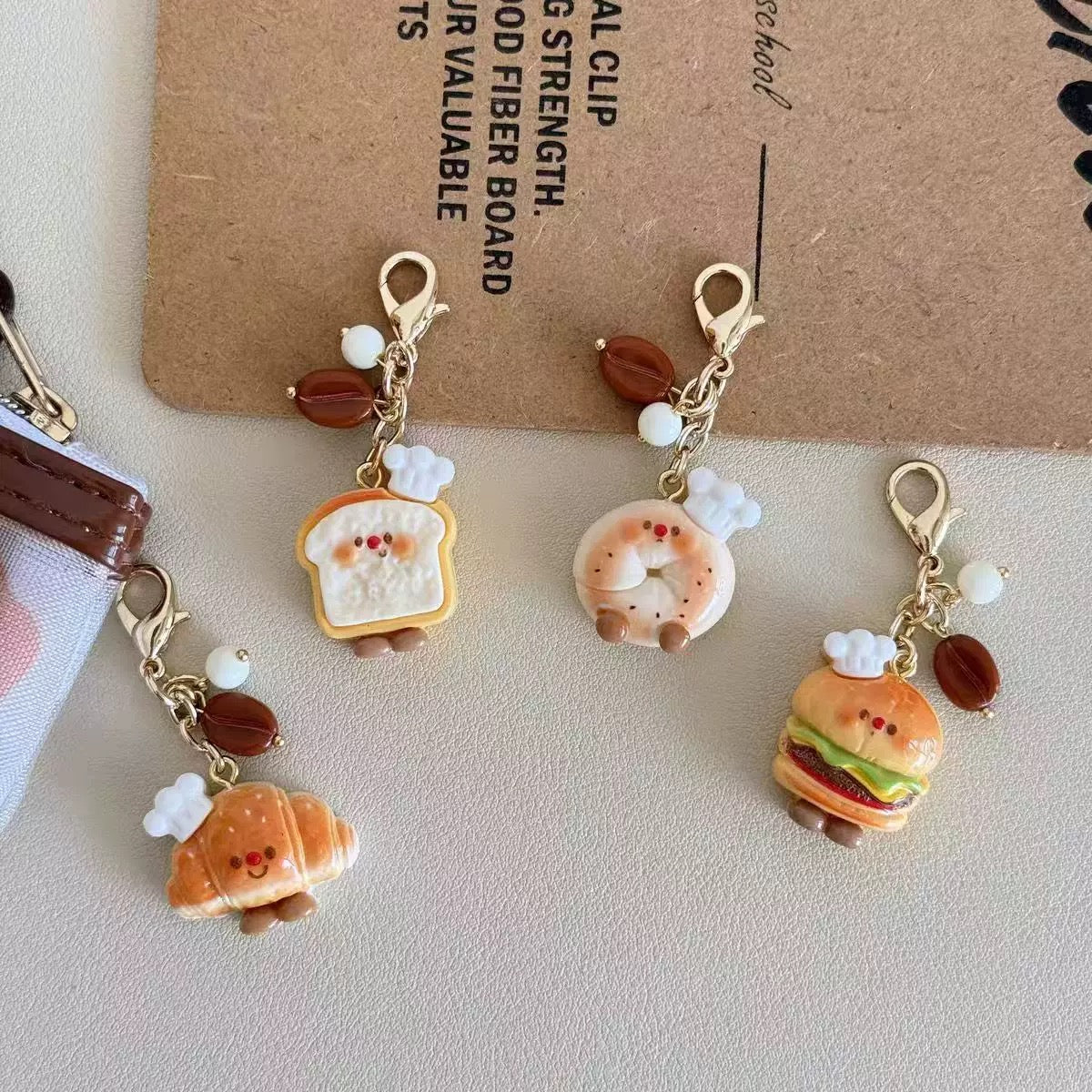 Little Croissant Chef Keychain