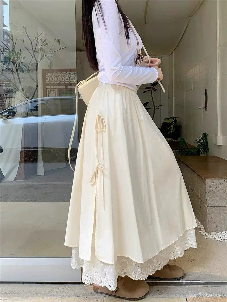 Penelope Multilayered Bow Skirt