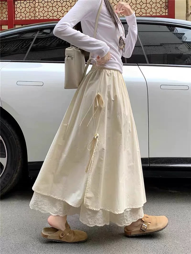 Penelope Multilayered Bow Skirt