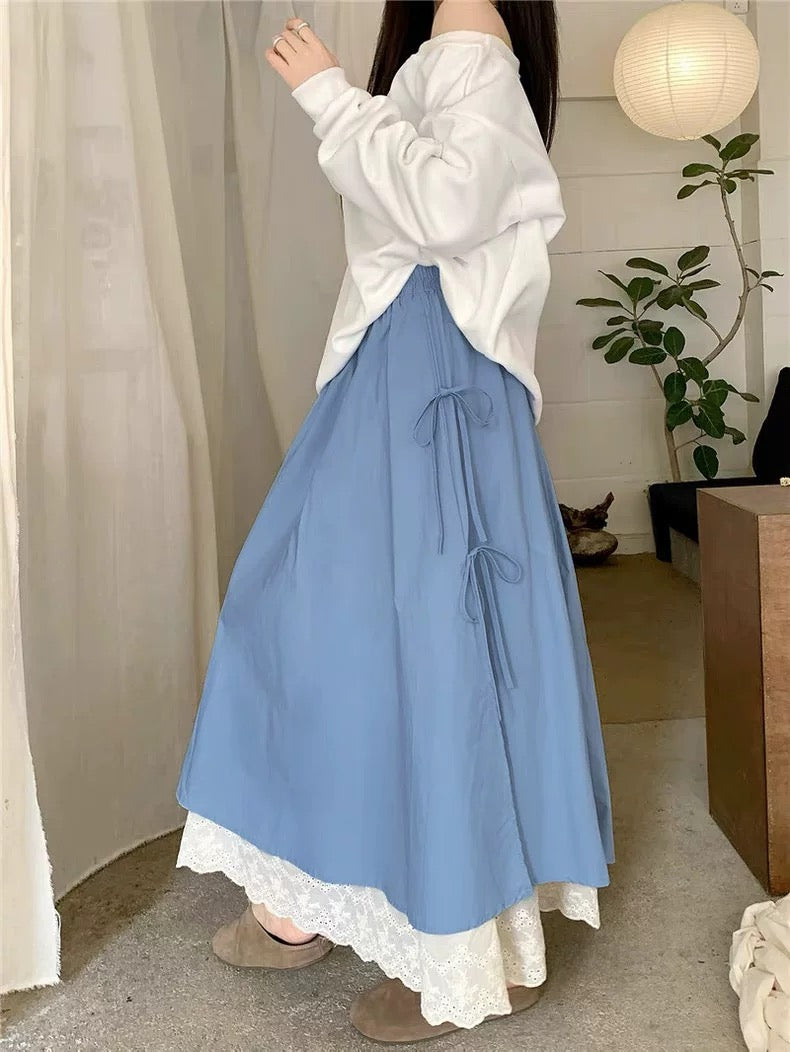 Penelope Multilayered Bow Skirt