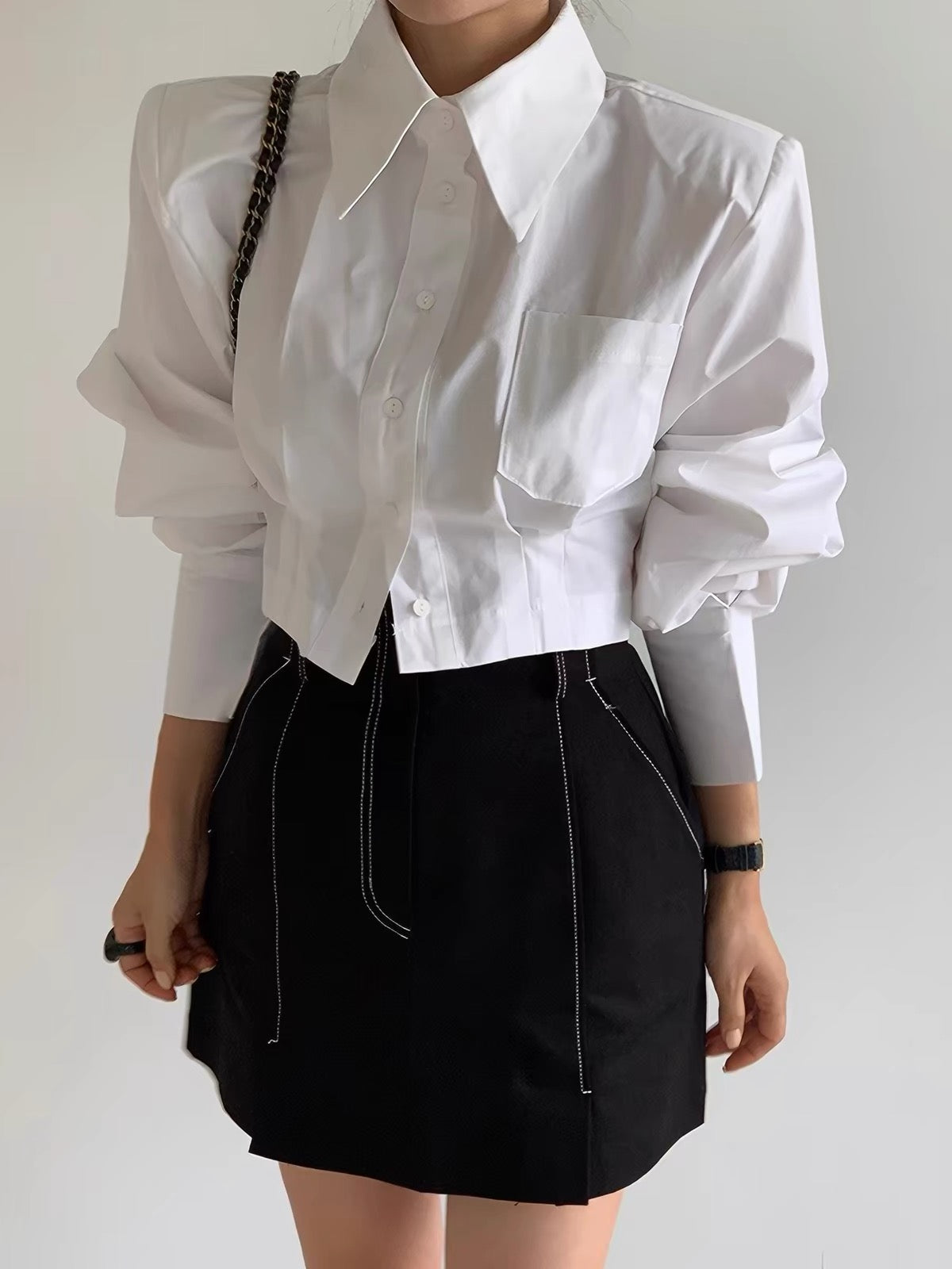 Sophie Collared Cropped Top
