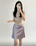Sandra Satin Mini Skirt