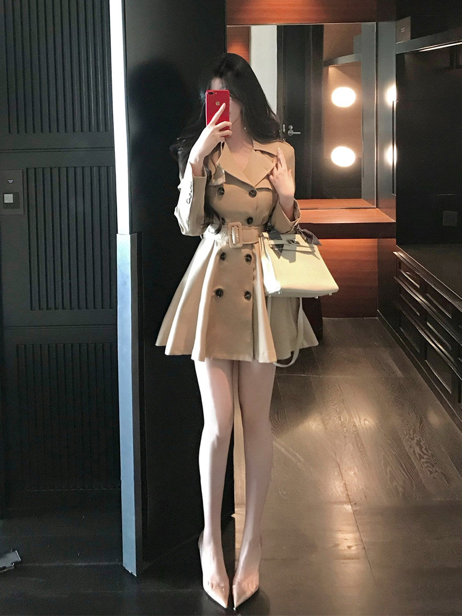 Aurora Trench Coat Mini Dress