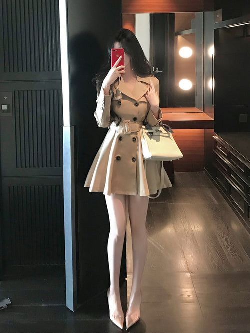 Aurora Trench Coat Mini Dress