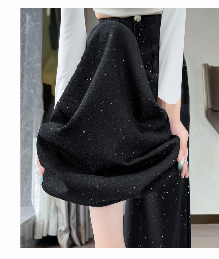 Novia Sequin Wide-Leg Pants