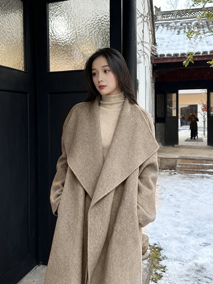 Zia Drape Wool Coat