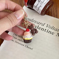 Cupcake and Teddy Bear Keychain