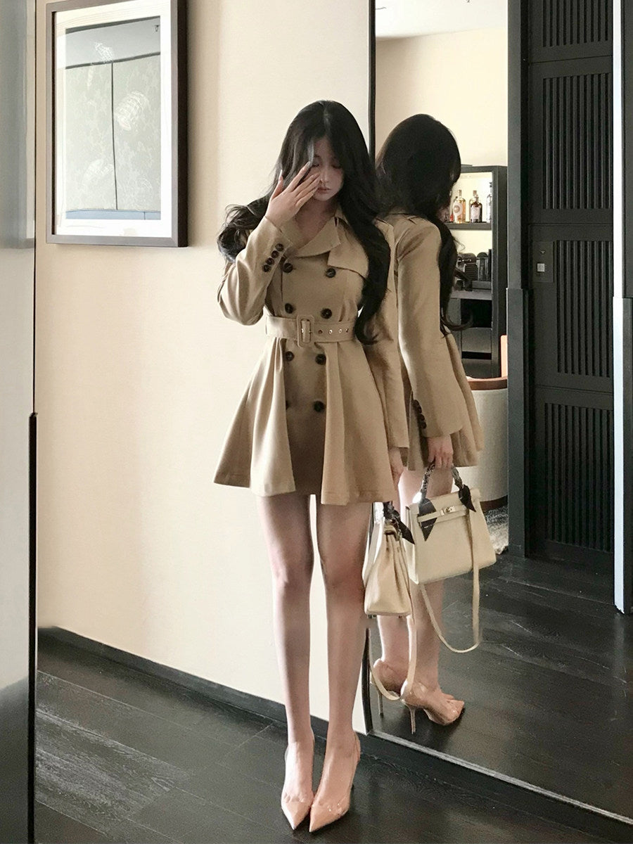 Aurora Trench Coat Mini Dress