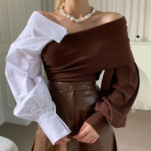 Audrey Double-Coloured Cropped Top