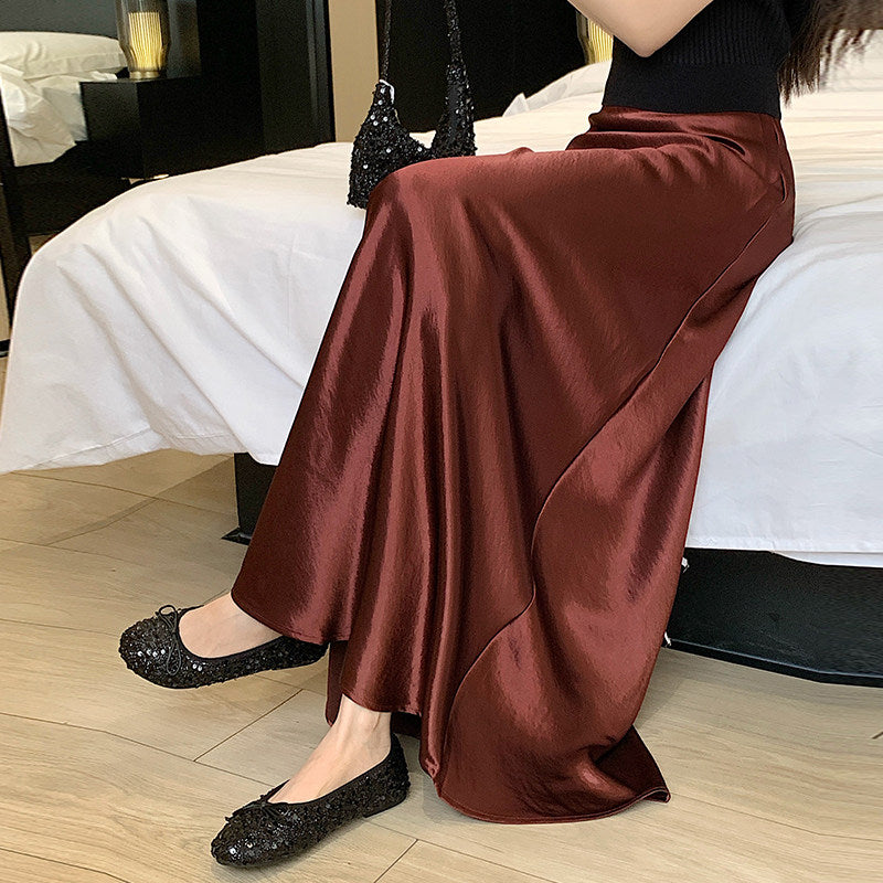 Elaine Satin Maxi Skirt