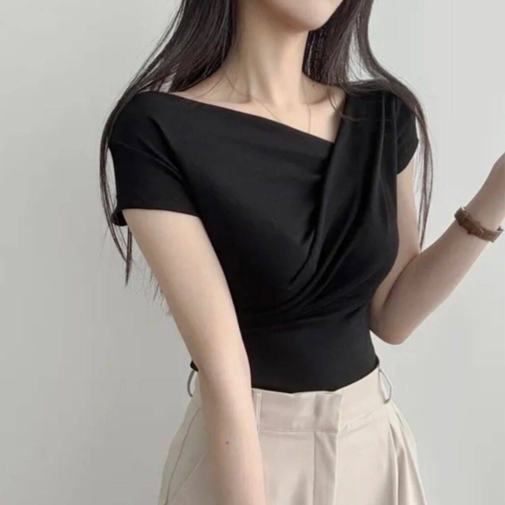 Charlotte Crossed Cropped Top