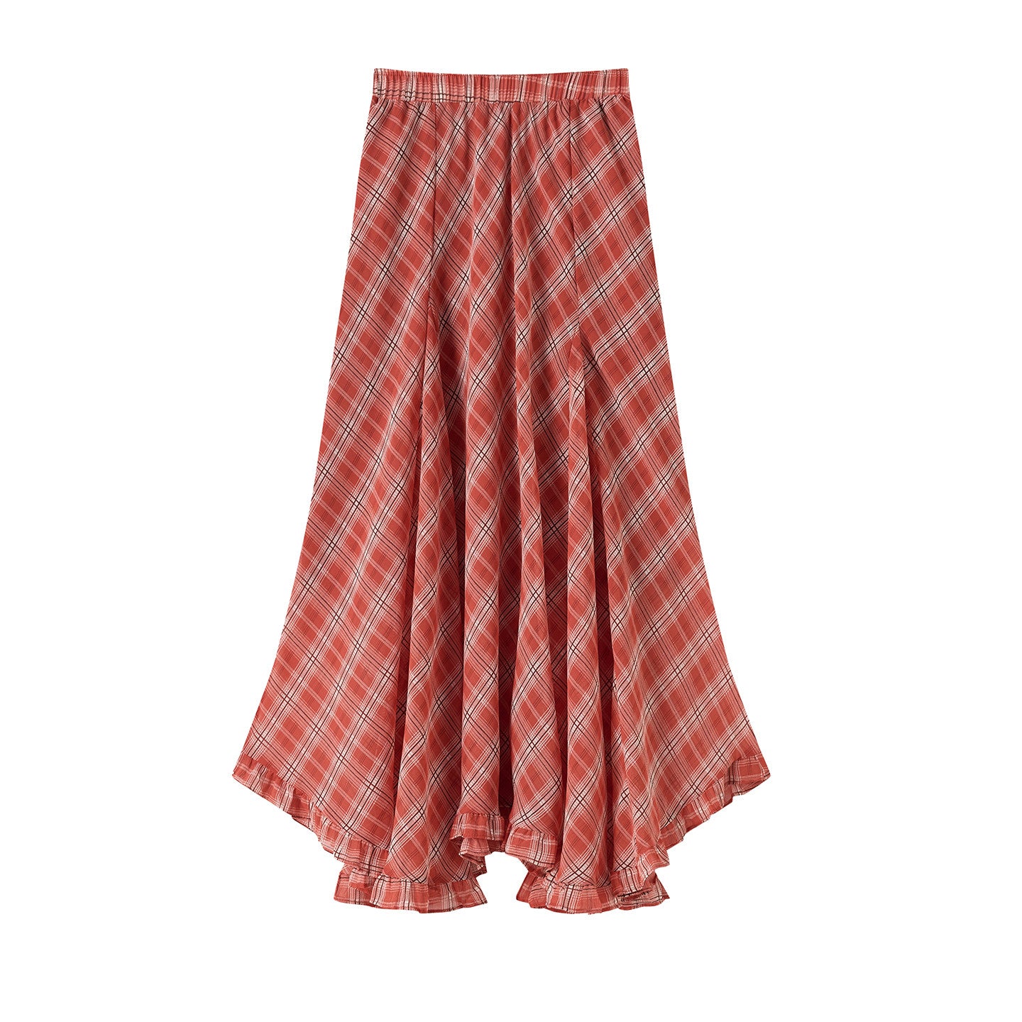 Matilda Plaid Maxi Skirt