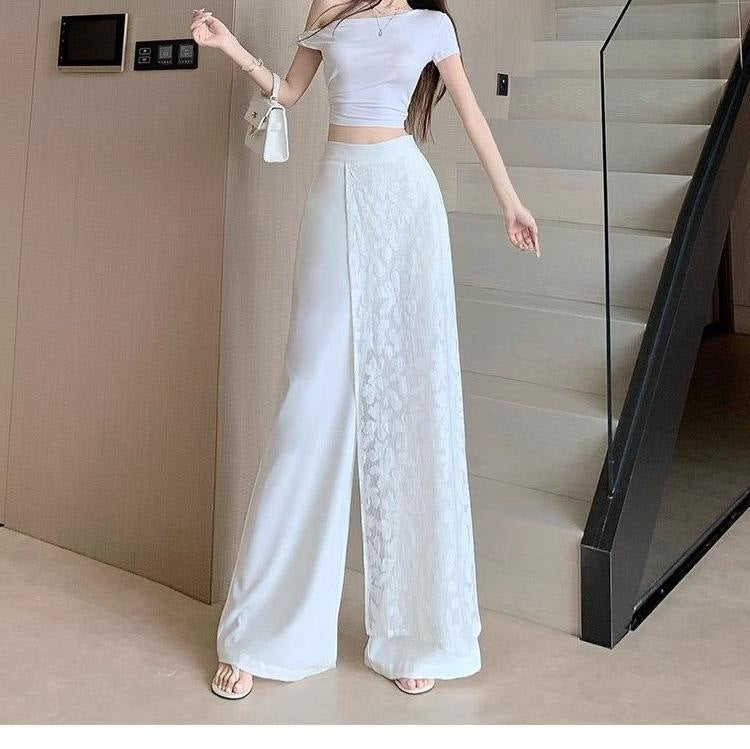 Juliana Lace Wide-Leg Pants
