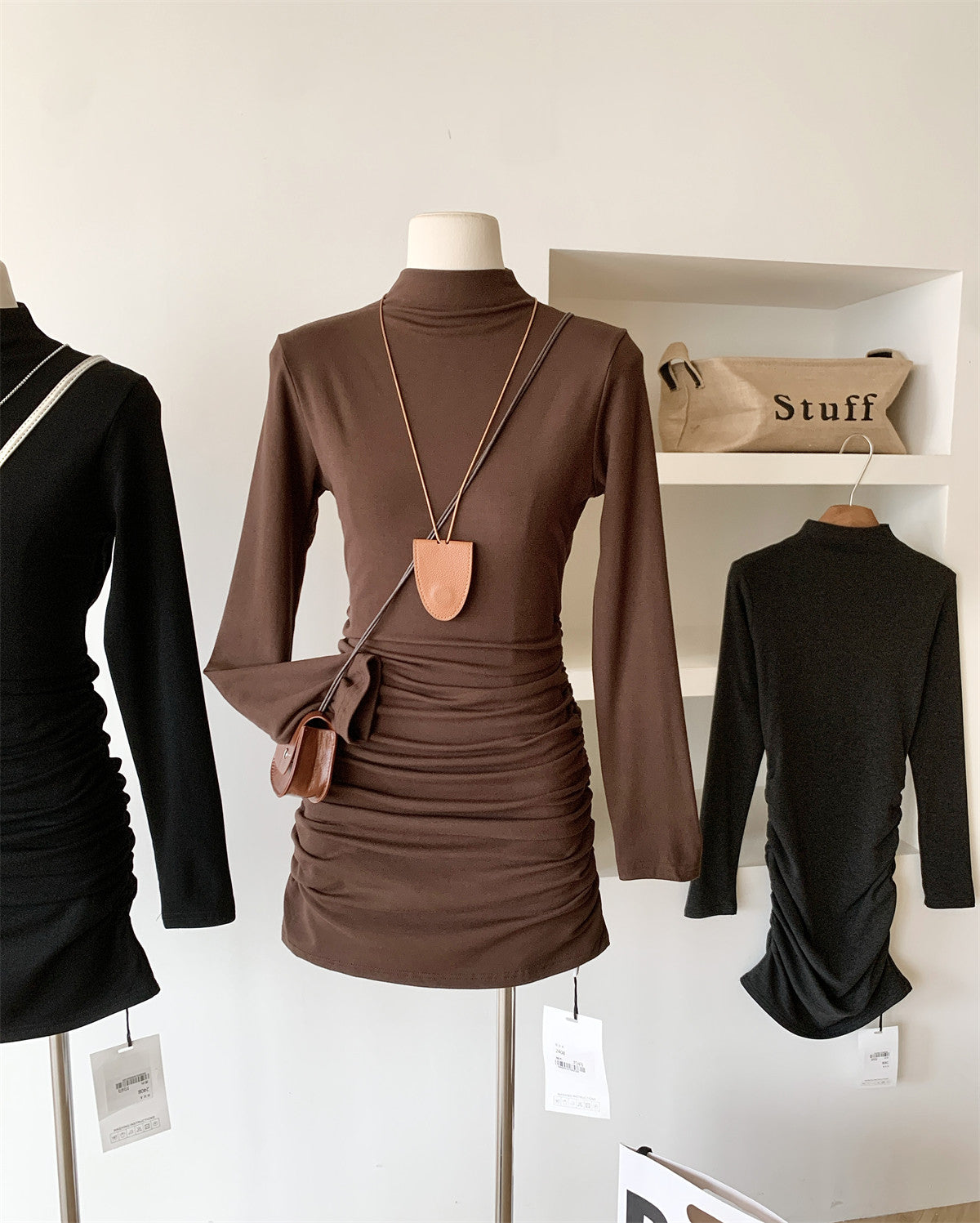 Helen High-Neck Mini Dress