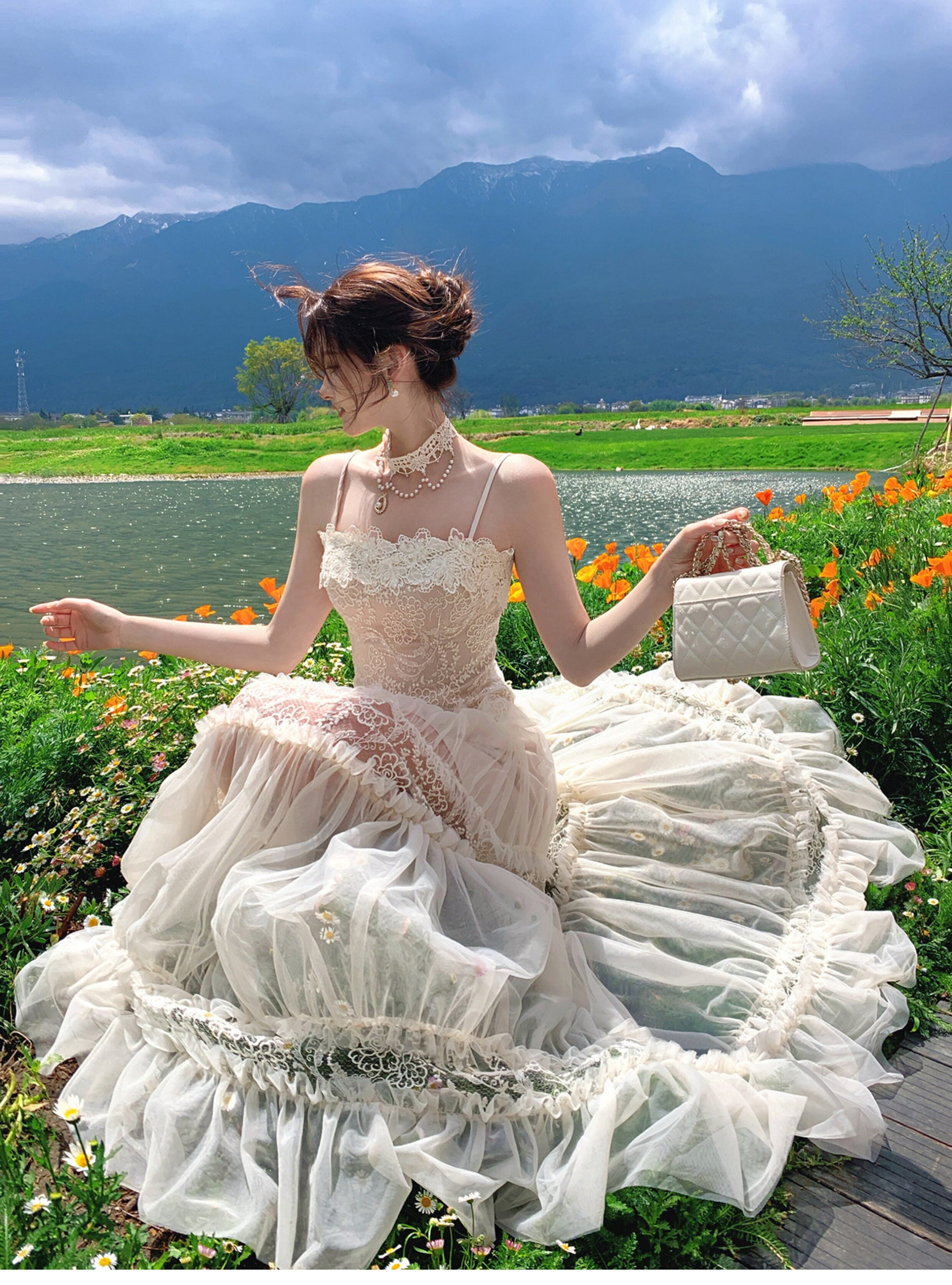 Odette Lace Maxi Dress