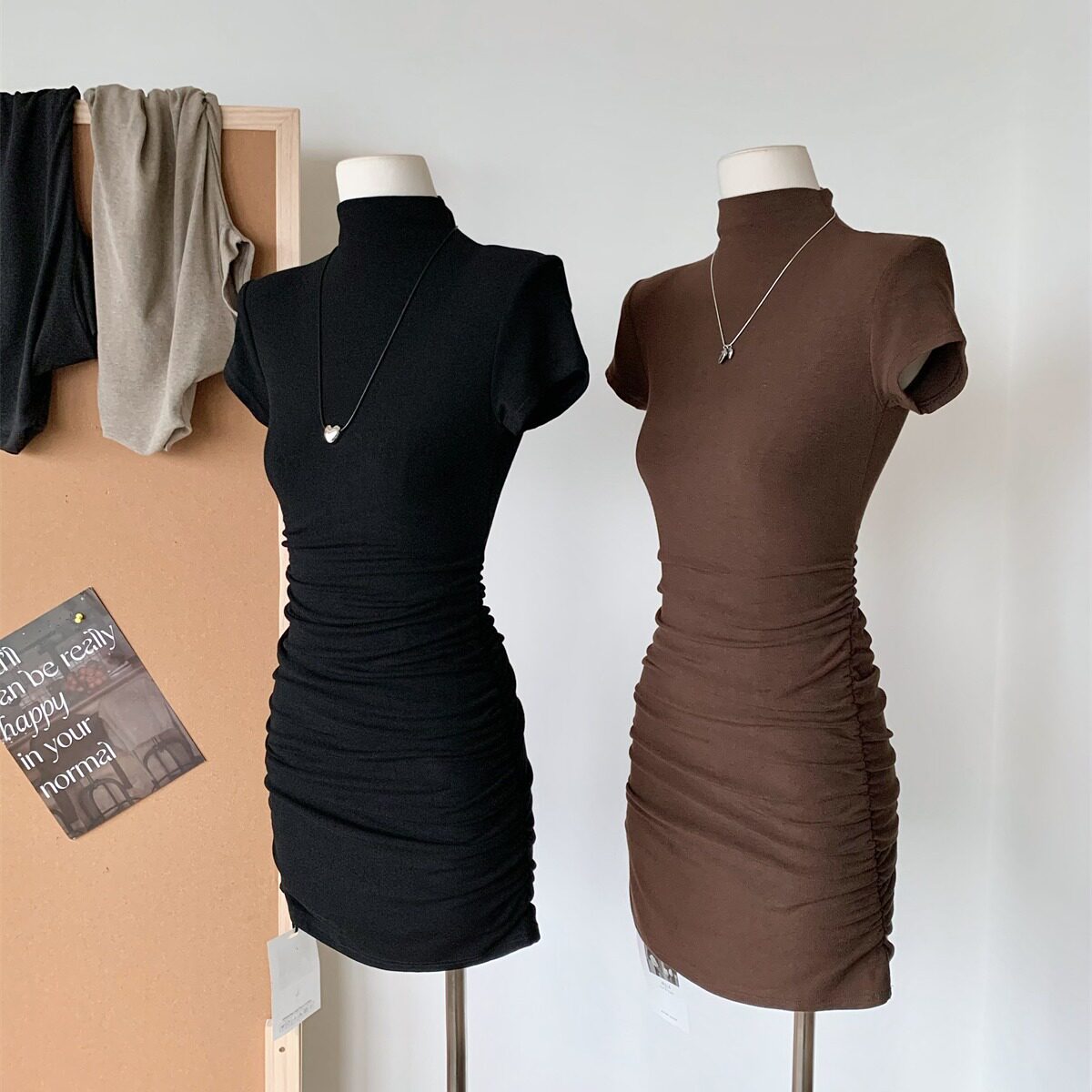Helen High-Neck Mini Dress