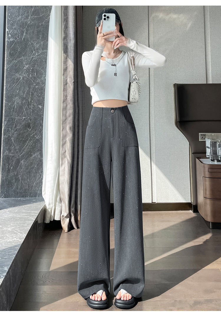 Novia Sequin Wide-Leg Pants