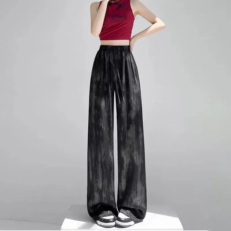 Caroline Silky Wide-leg Pants