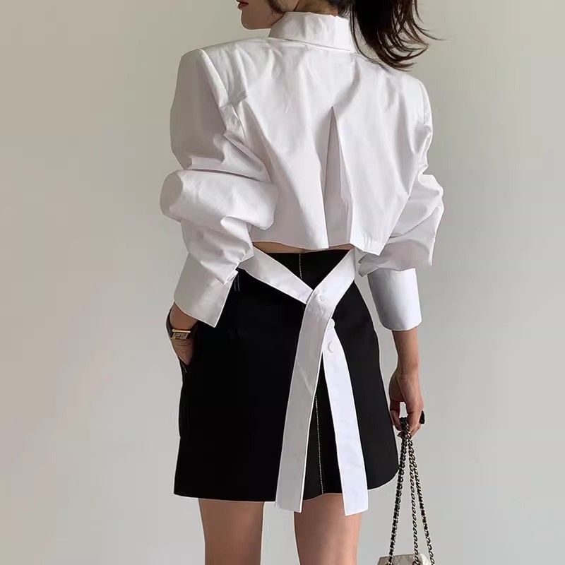Sophie Collared Cropped Top