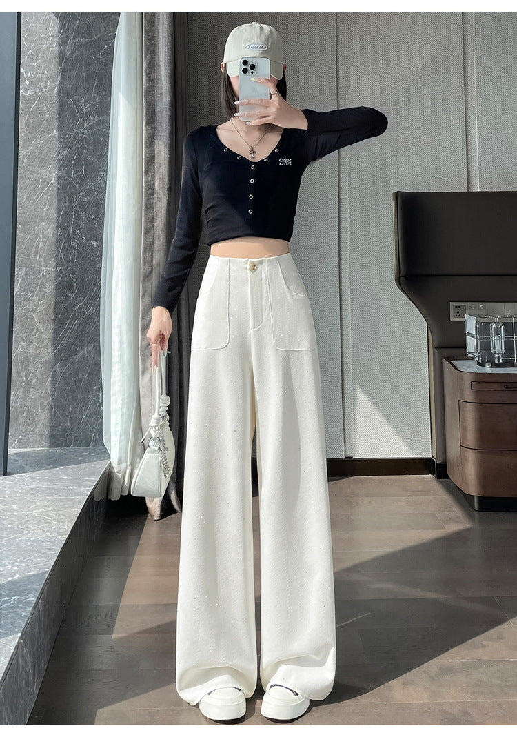 Novia Sequin Wide-Leg Pants