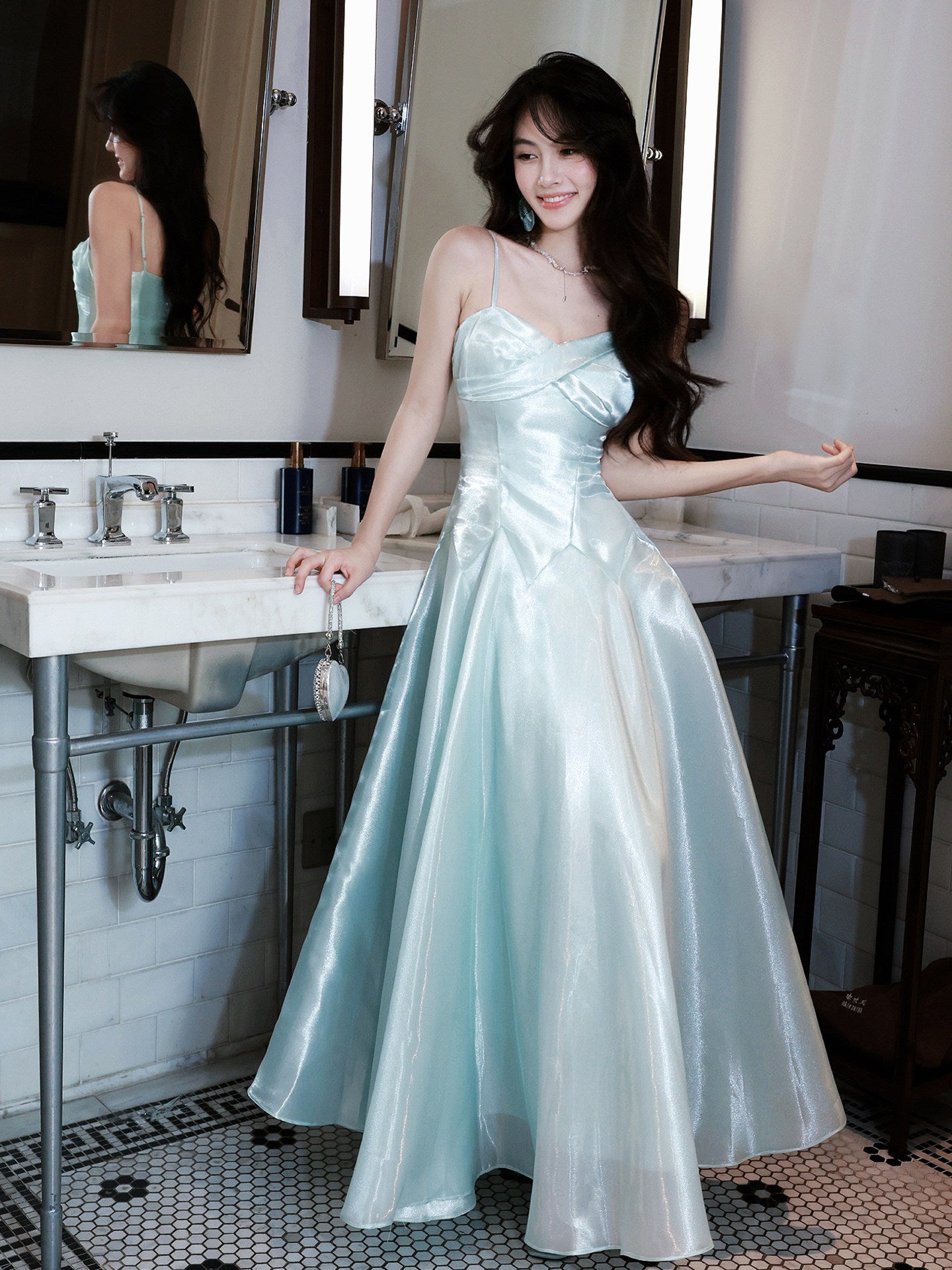 Kadita Aqua Maxi Dress
