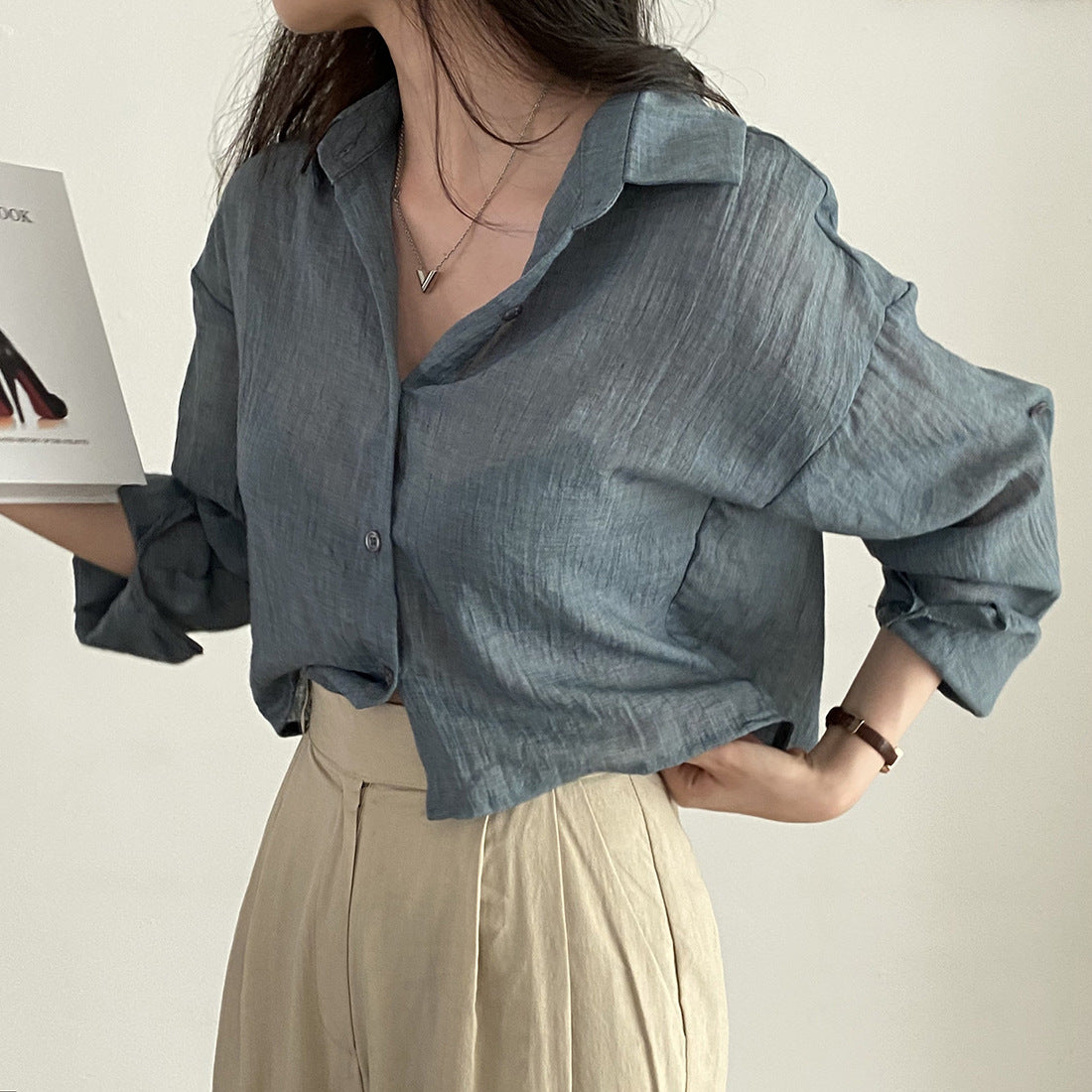 Charlotte Long Sleeved Button Shirt