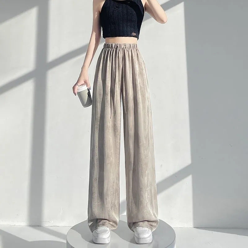 Caroline Silky Wide-leg Pants