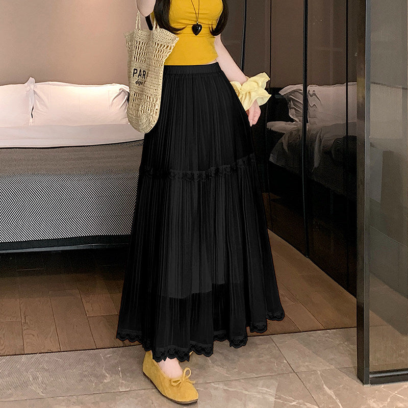 Polly Pleated Maxi Skirt