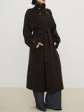 Elowen High Collar Wool Coat