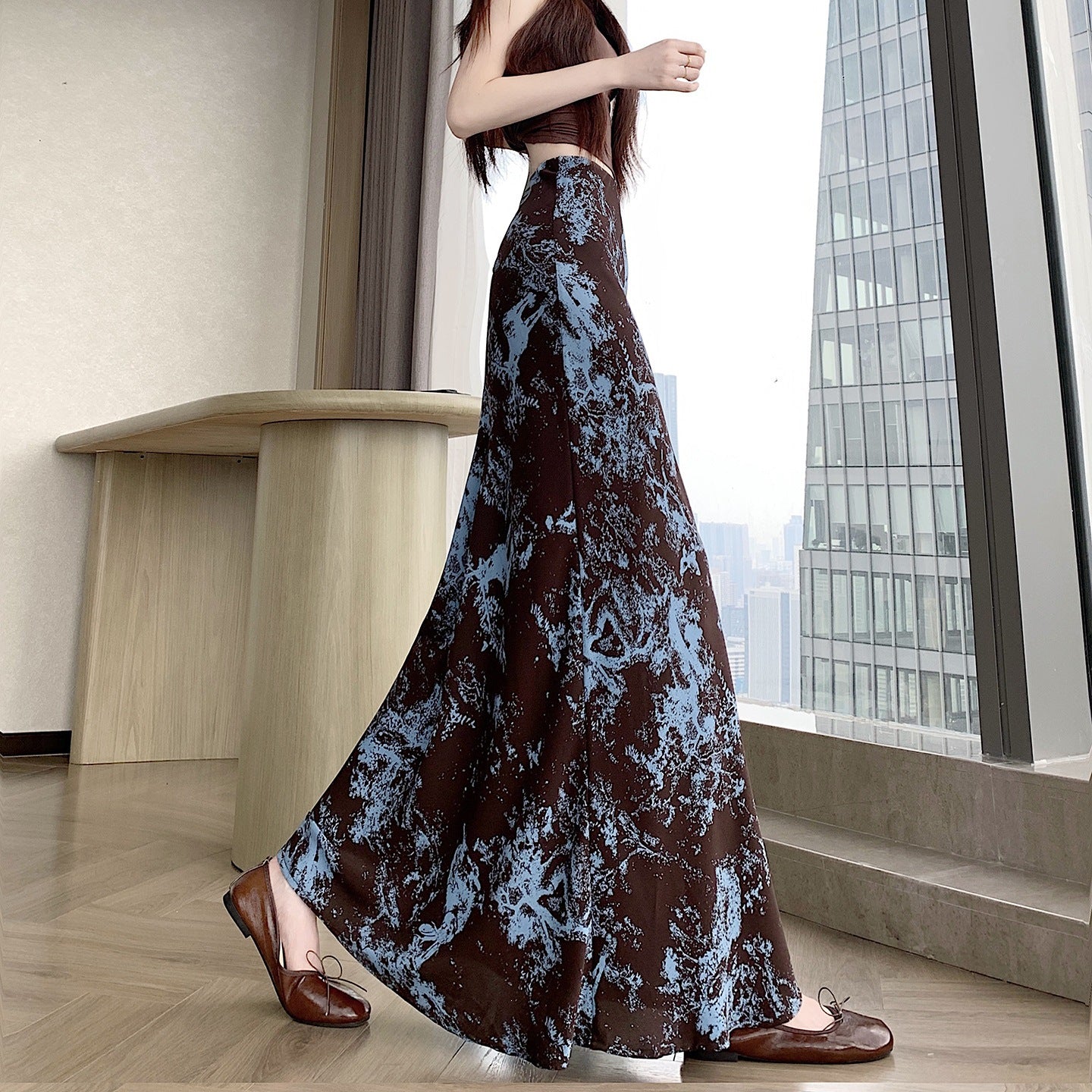 Iris Multicoloured Maxi Skirt
