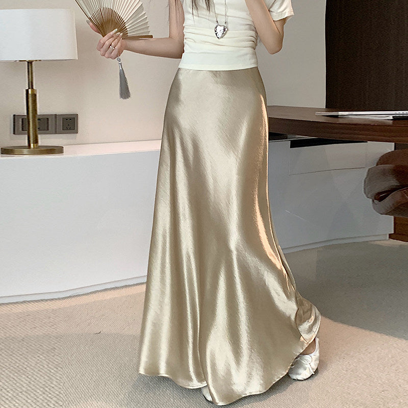 Elaine Satin Maxi Skirt
