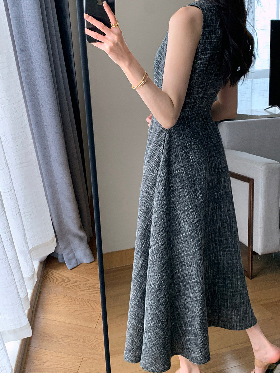 Cordelia Grey Maxi Dress