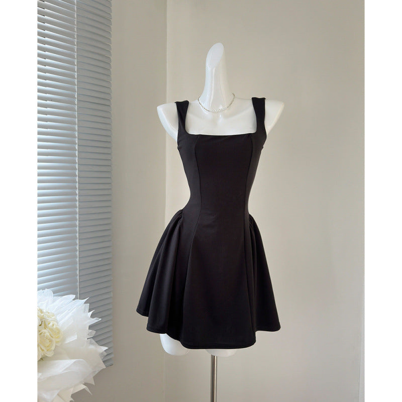 Eloise Square Neck Lined Mini Dress