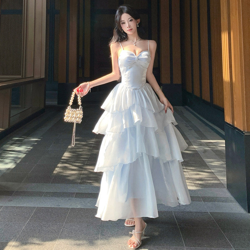 Eva Blue Maxi Dress
