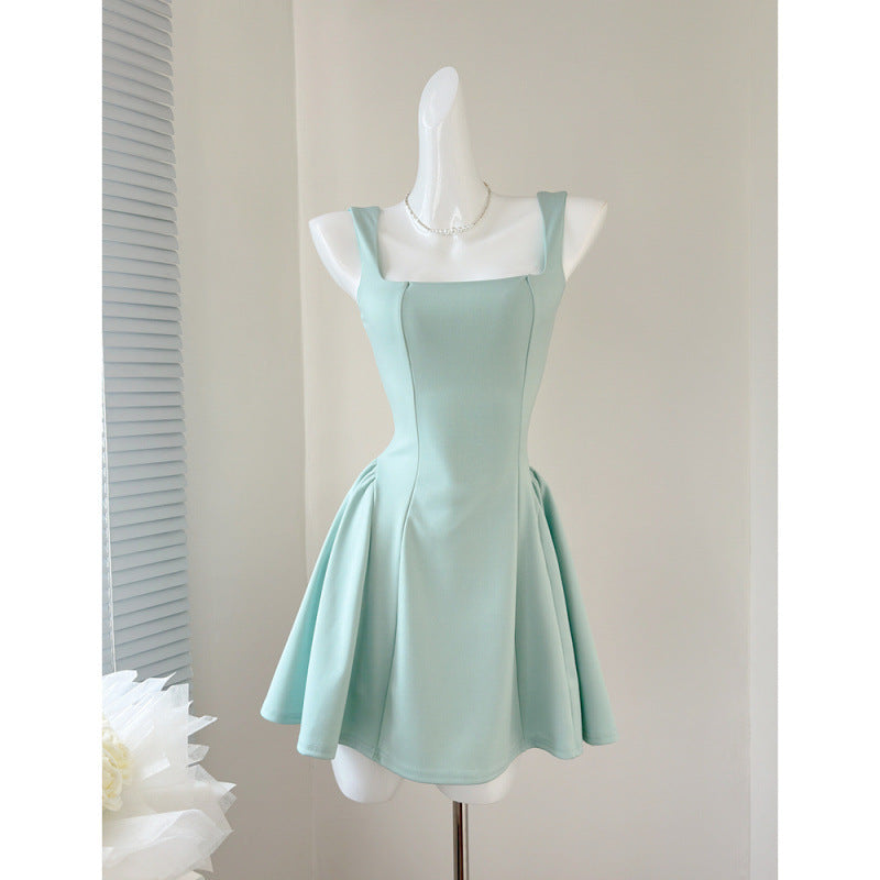 Eloise Square Neck Lined Mini Dress