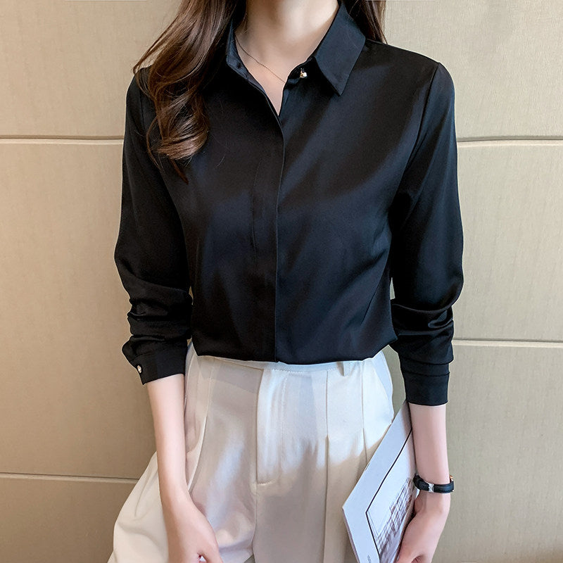 Lila Long-Sleeve Collar Shirt