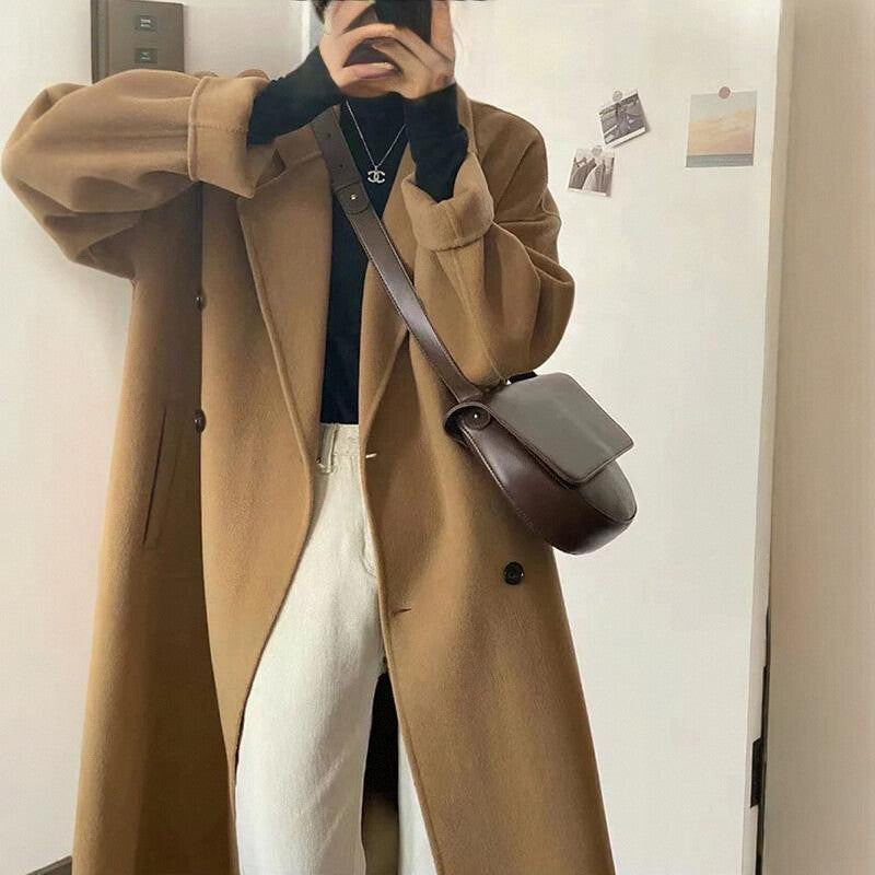 Eliana Maxi-Length Wool Coat