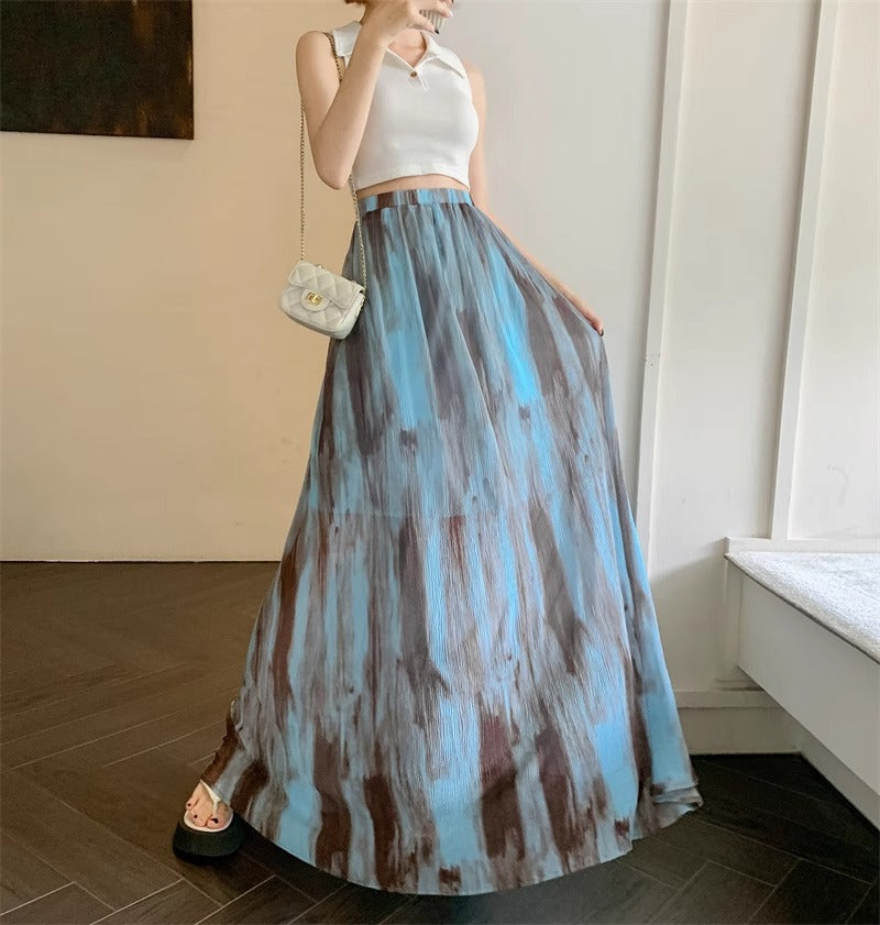 Valarie Print Maxi Skirt