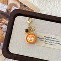 Corgi Egg Tart Keychain