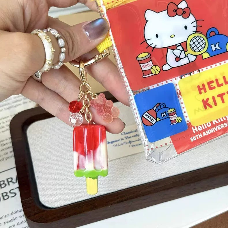 Watermelon Ice Block Keychain