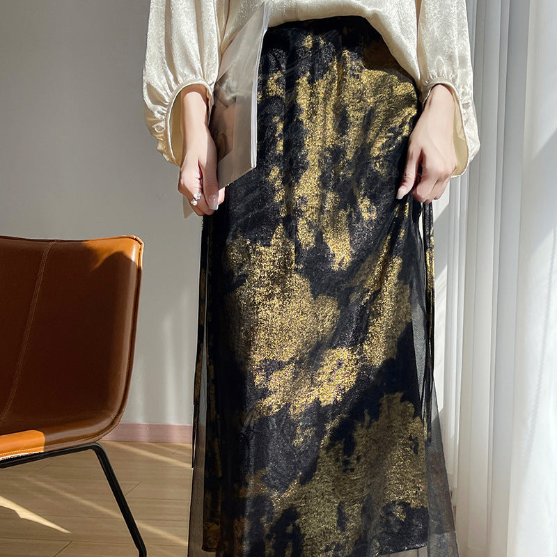 Clementine Mesh Midi Skirt